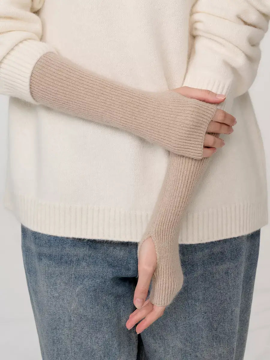 Mitaine Beige Beige / Taille Universelle