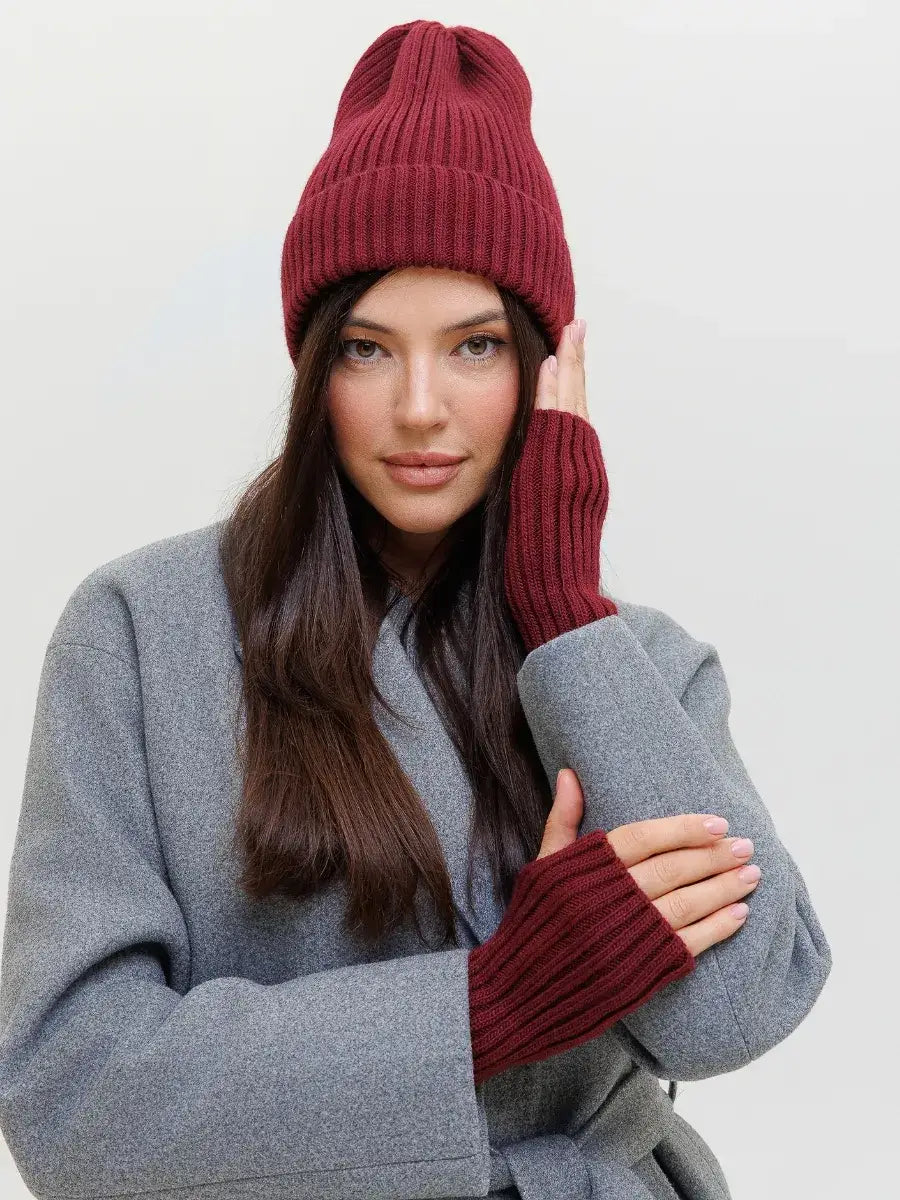 Mitaine Bordeaux Bordeaux / Taille Universelle