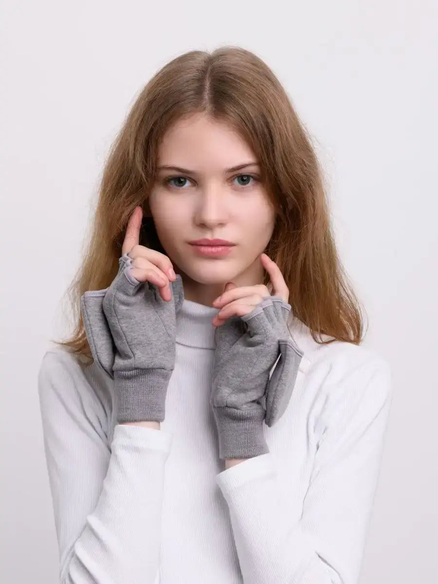 Mitaine Convertible Gris / Taille Universelle