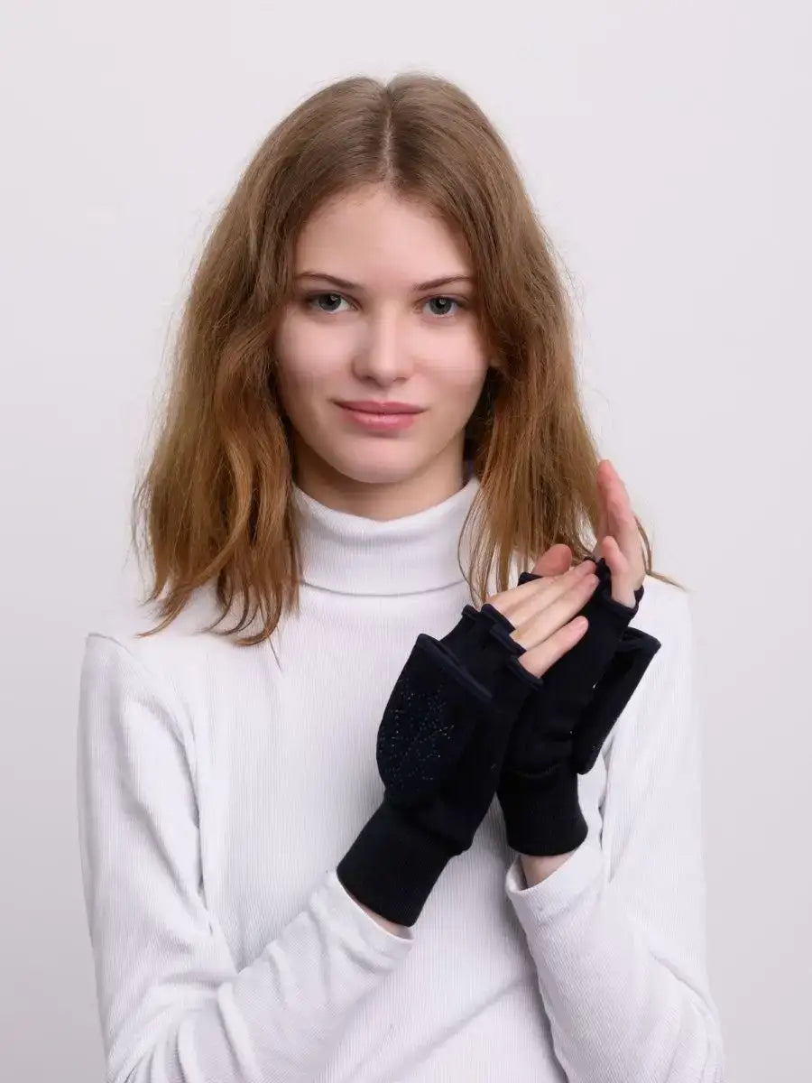 Mitaine Convertible Noir / Taille Universelle