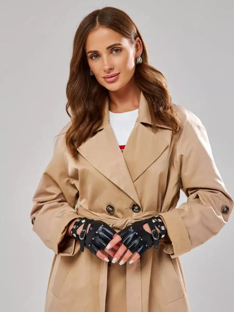 Mitaine Cuir Femme Luxe Noir