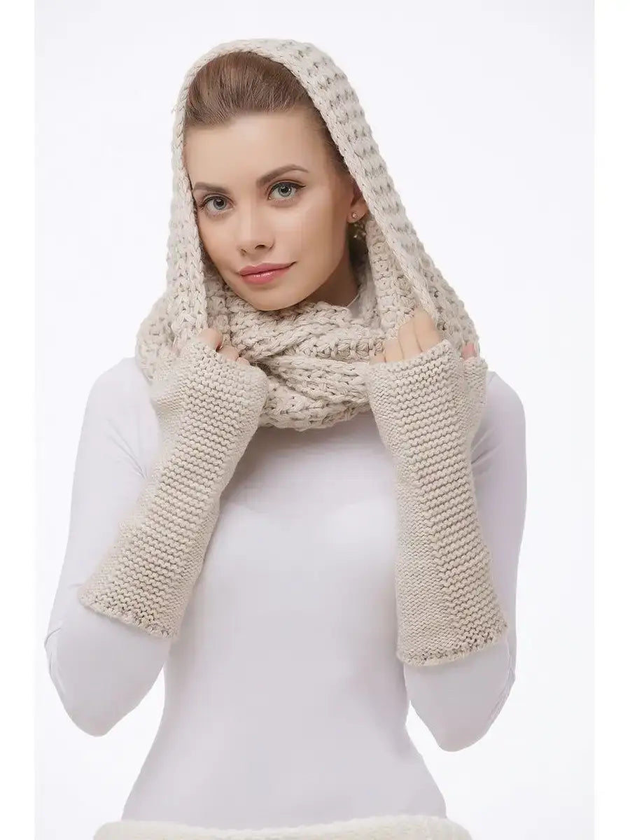 Mitaine Écru Écru / Taille Universelle