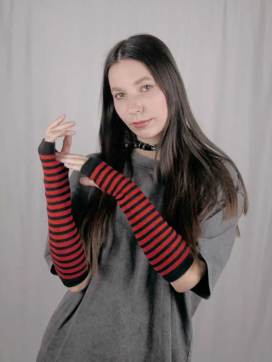 Mitaine Emo Rouge noir / Taille Universelle