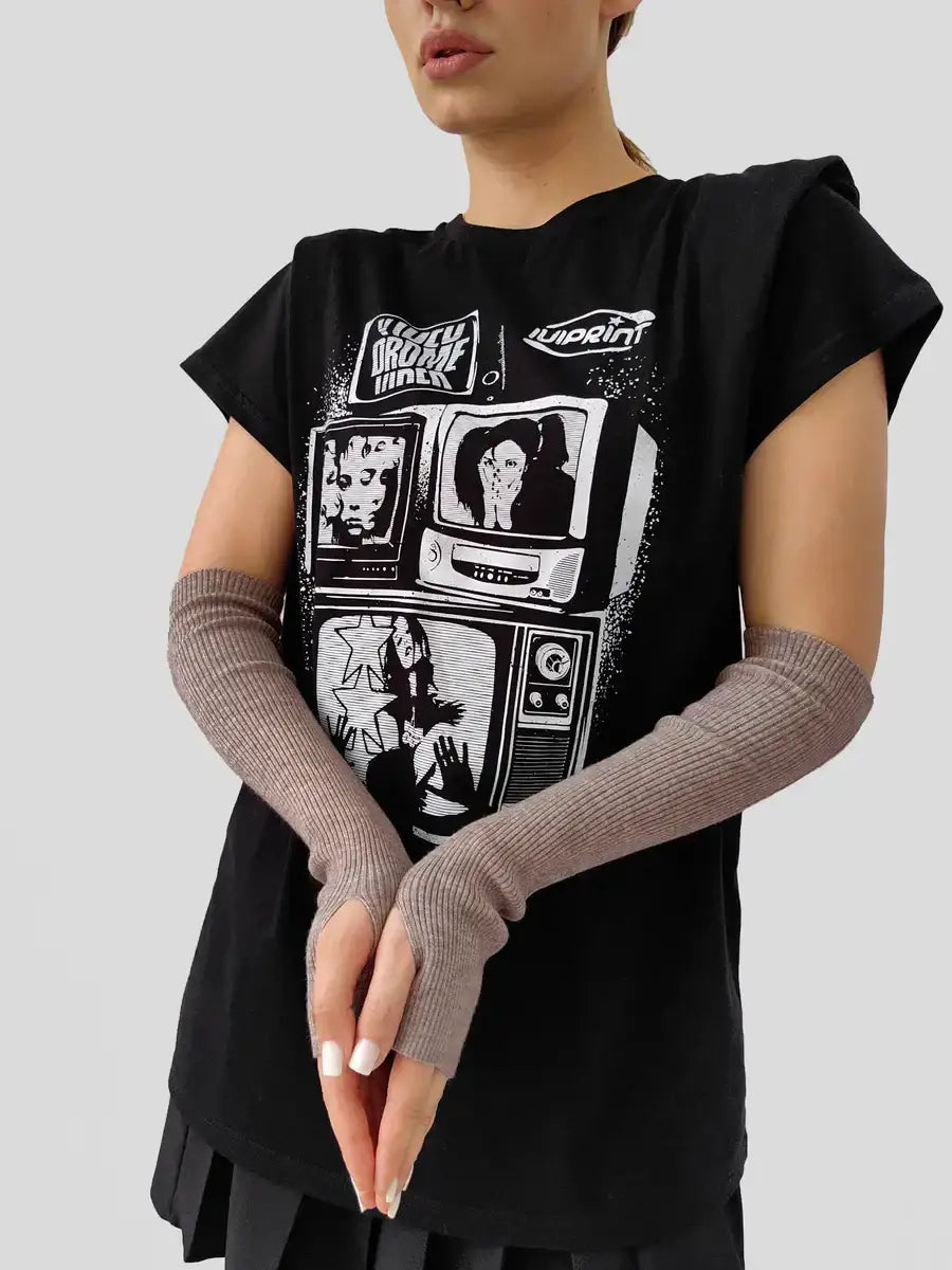 Mitaine Fine Brun / Taille Universelle