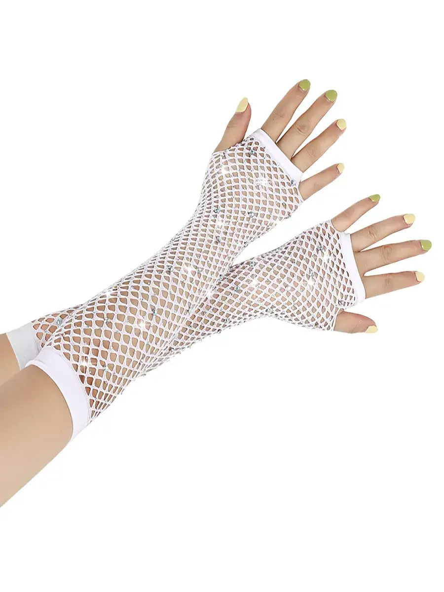 Mitaine Fluo Blanc / Taille Universelle