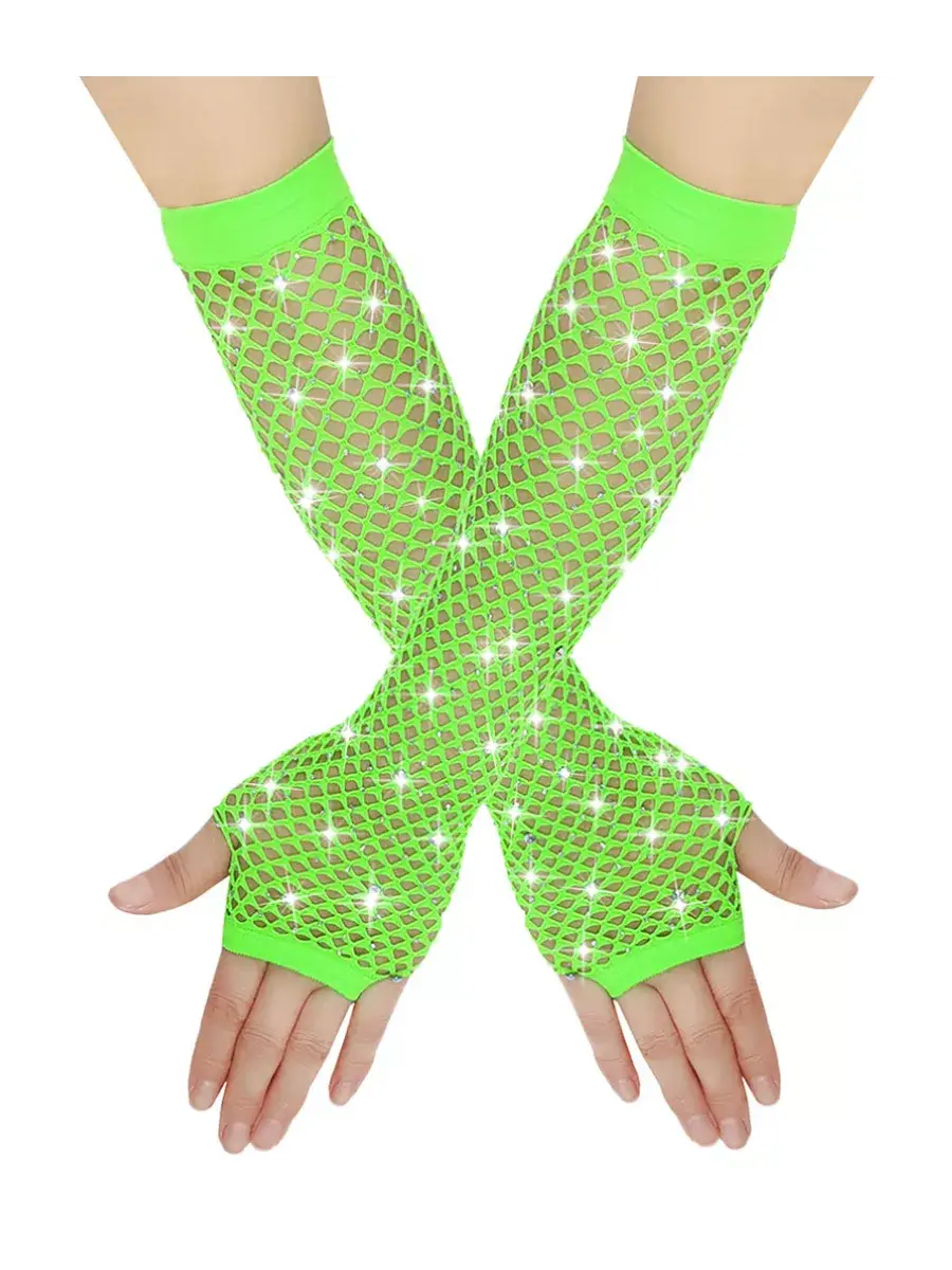 Mitaine Fluo Vert / Taille Universelle