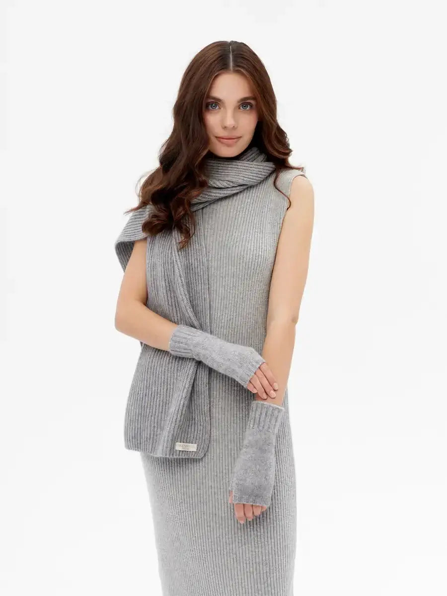 Mitaine Grise Gris clair / Taille Universelle