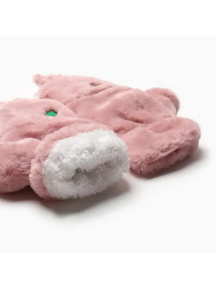 Mitaine Lapin Rose / Taille Universelle