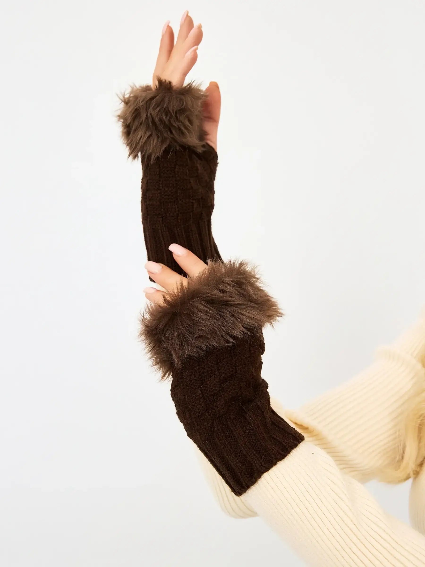 Mitaine Marron Marron / Taille Universelle