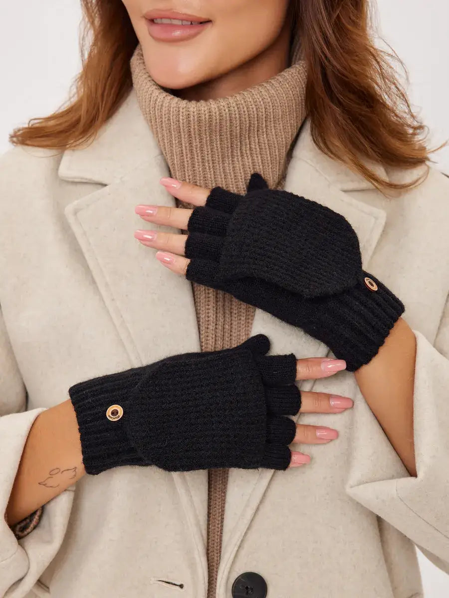 Mitaine Moufle Femme Noir / Taille Universelle Gants Mitaines & Moufles Femme
