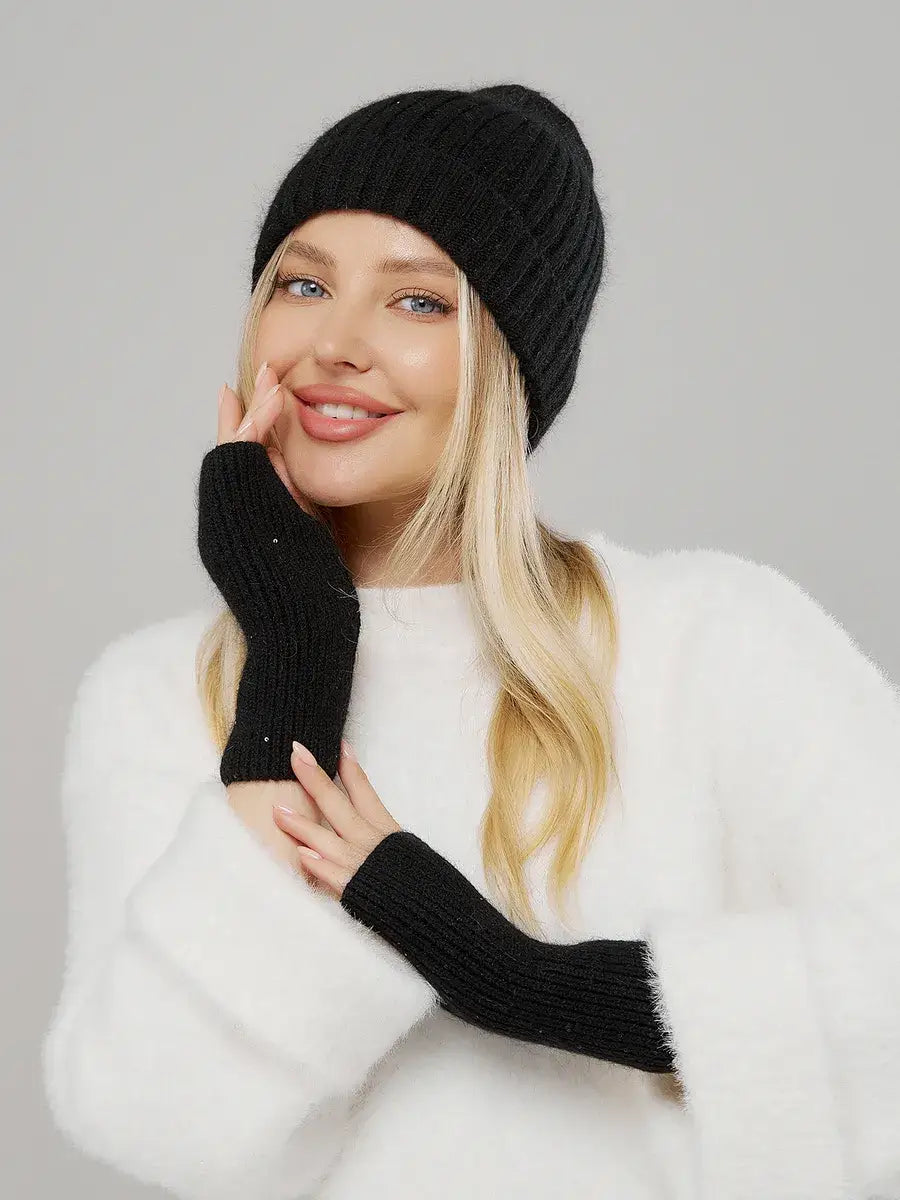 Mitaine Paillette Noir
