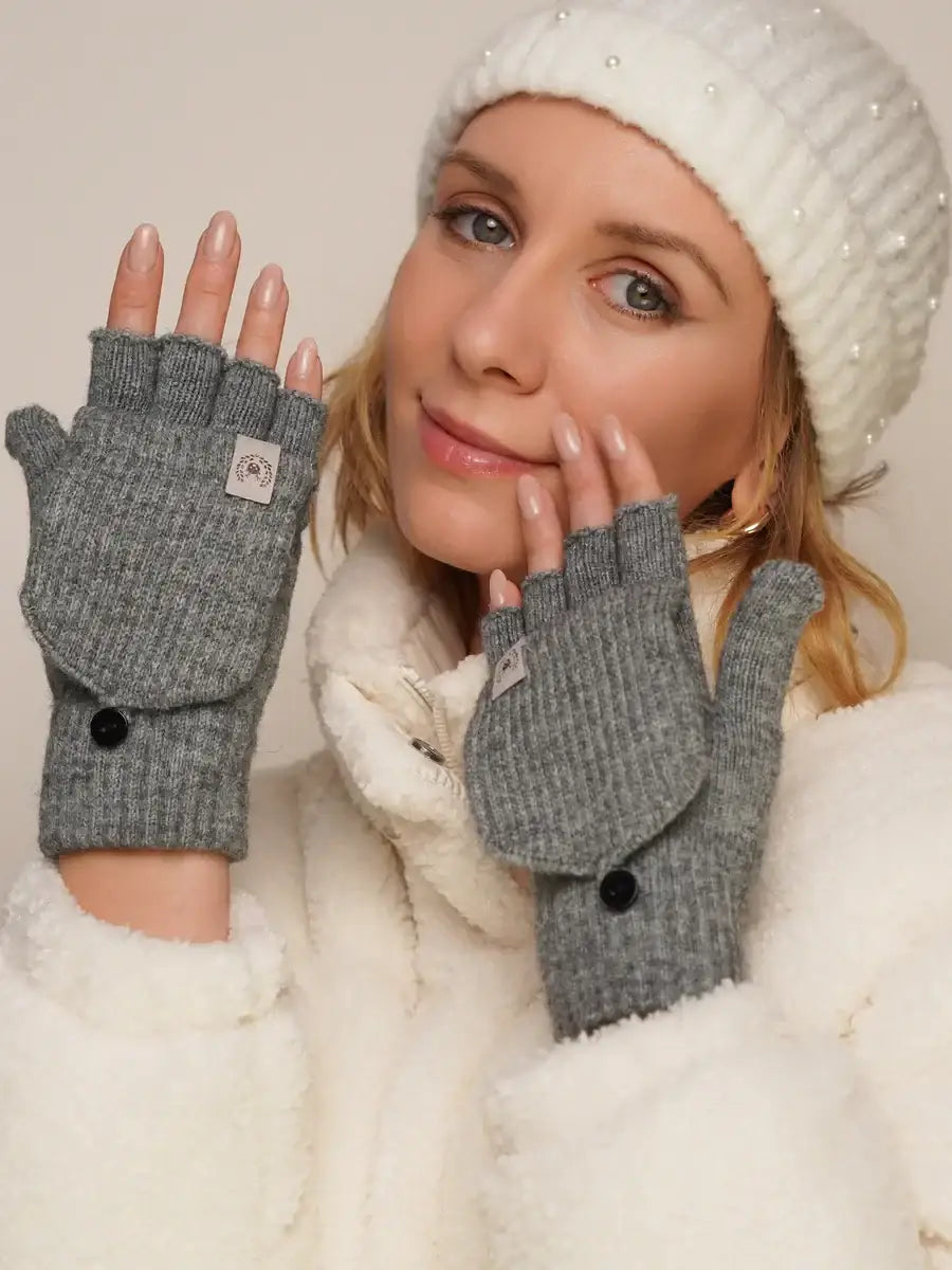 Mitaine Polaire Femme Gris / Taille Universelle Gants Mitaines & Moufles Femme