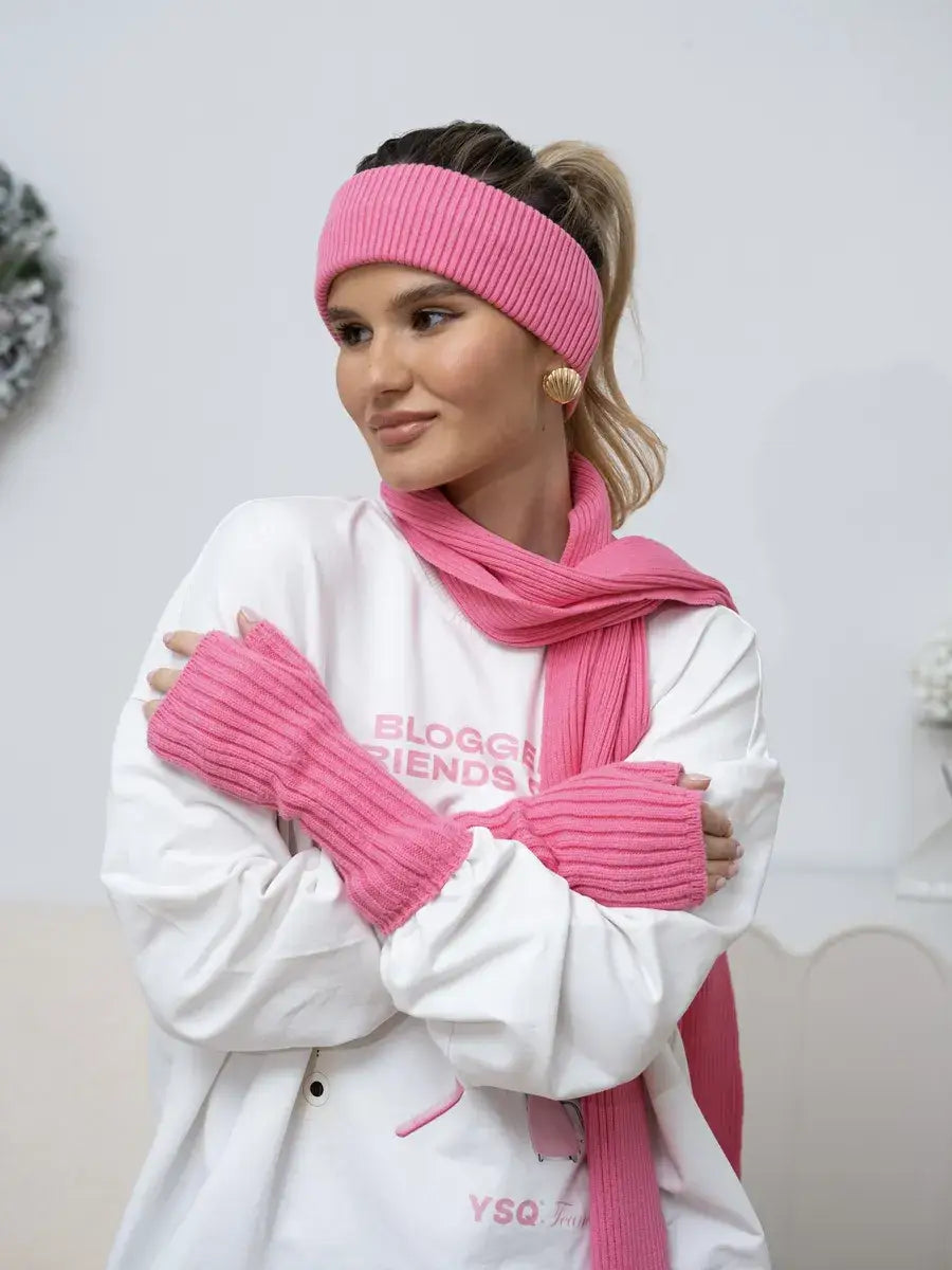 Mitaine Rose Fuchsia rose fuschia / Taille Universelle