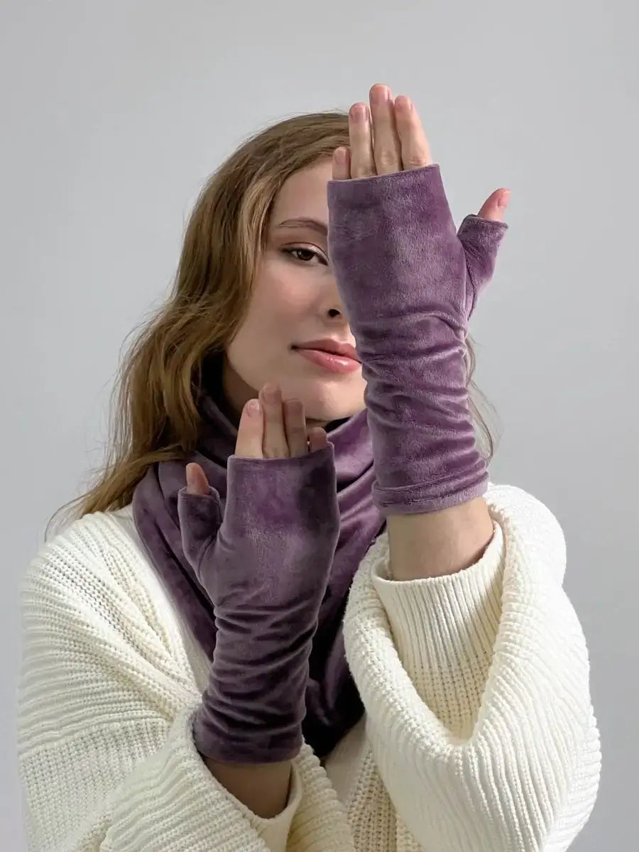 Mitaine Violette Violet / Taille Universelle