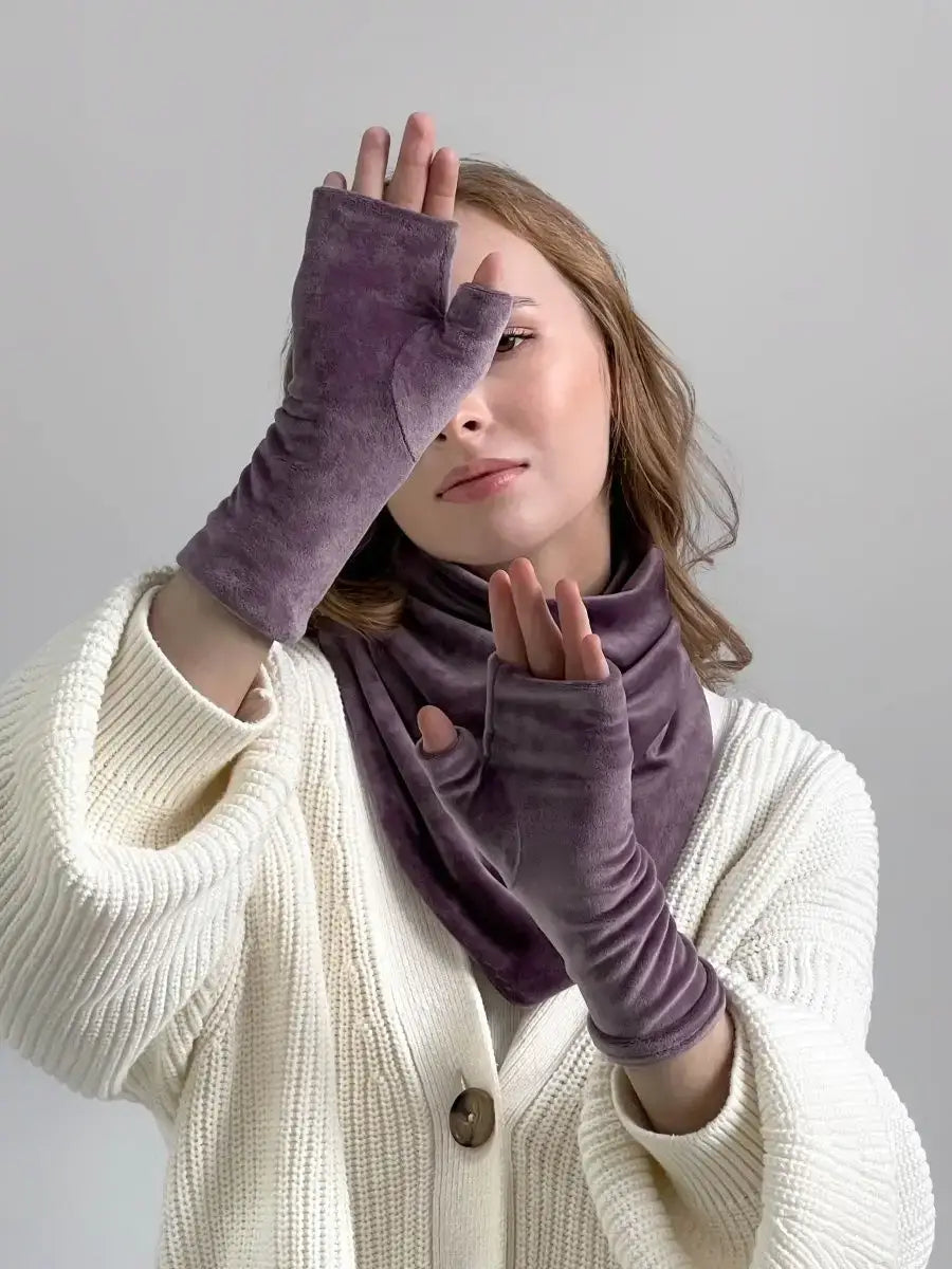 Mitaine Violette Violet / Taille Universelle
