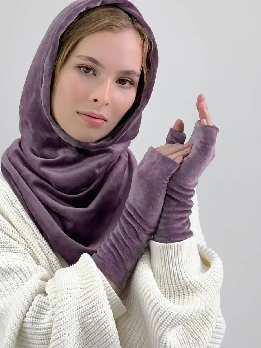 Mitaine Violette Violet / Taille Universelle