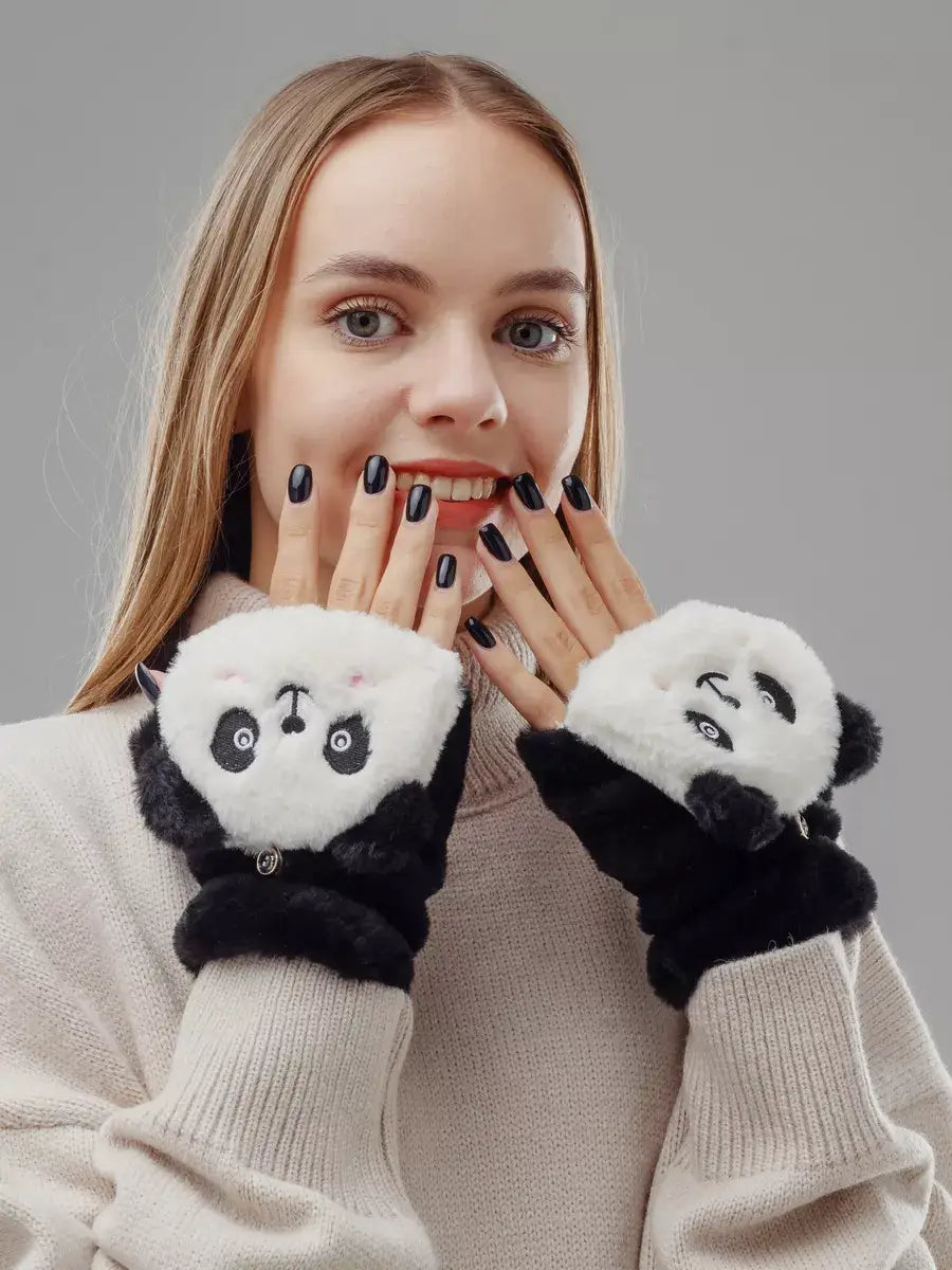 Mitaines Animaux Panda / Taille Universelle