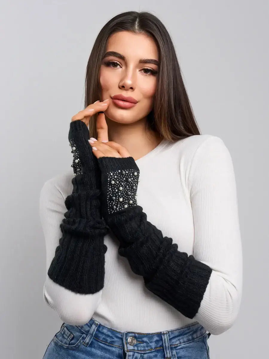 Mitaines Femme Originales Noir / Taille Universelle