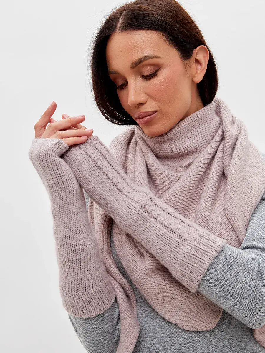 Mitaines Femme Sans Doigts Rose / Taille Universelle