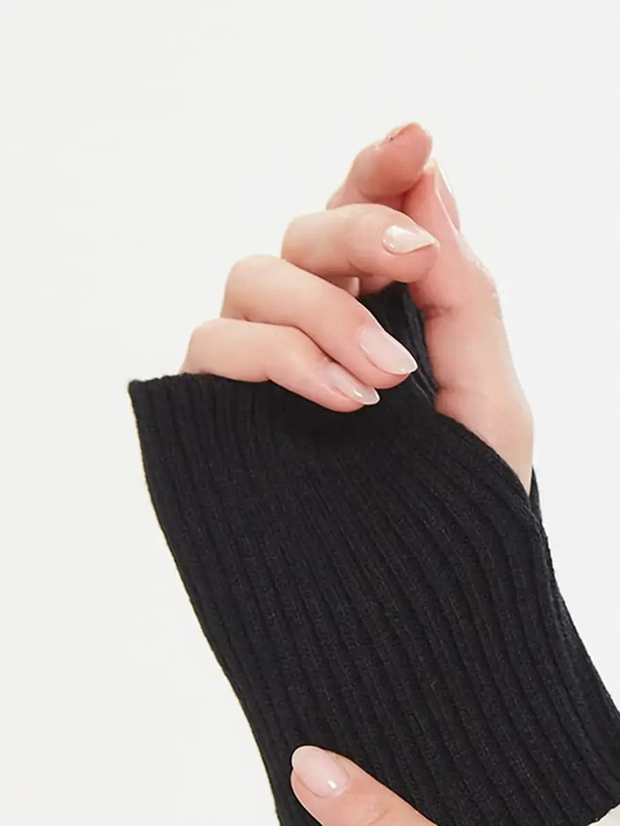 Mitaines Longues Noir / Taille Universelle