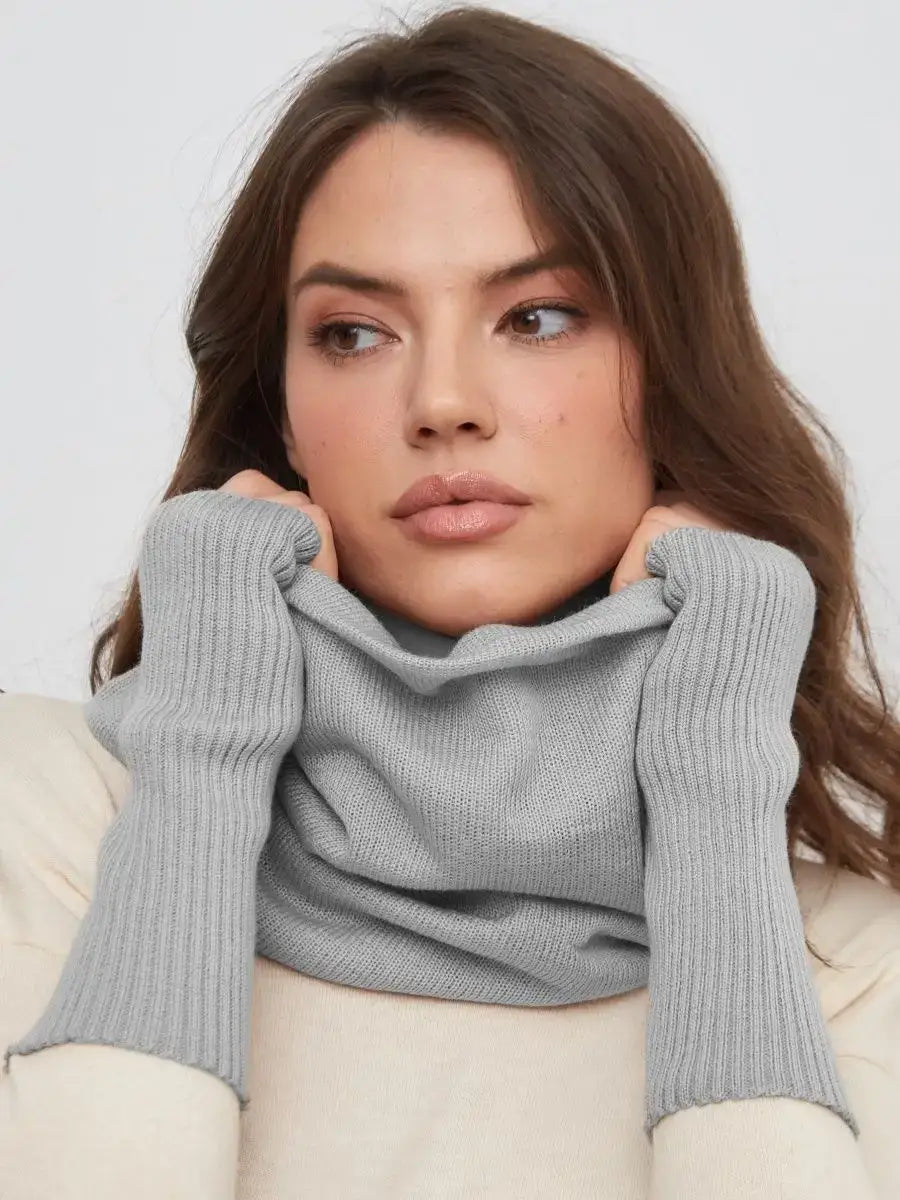 Mitaines Luxe Gris clair / Taille Universelle