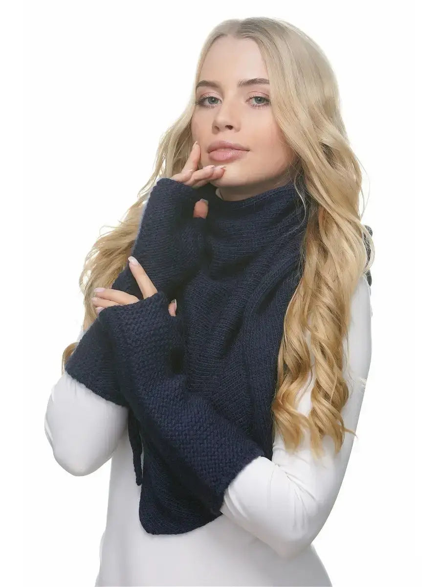 Mitaines Paris Bleu Marine / Taille Universelle