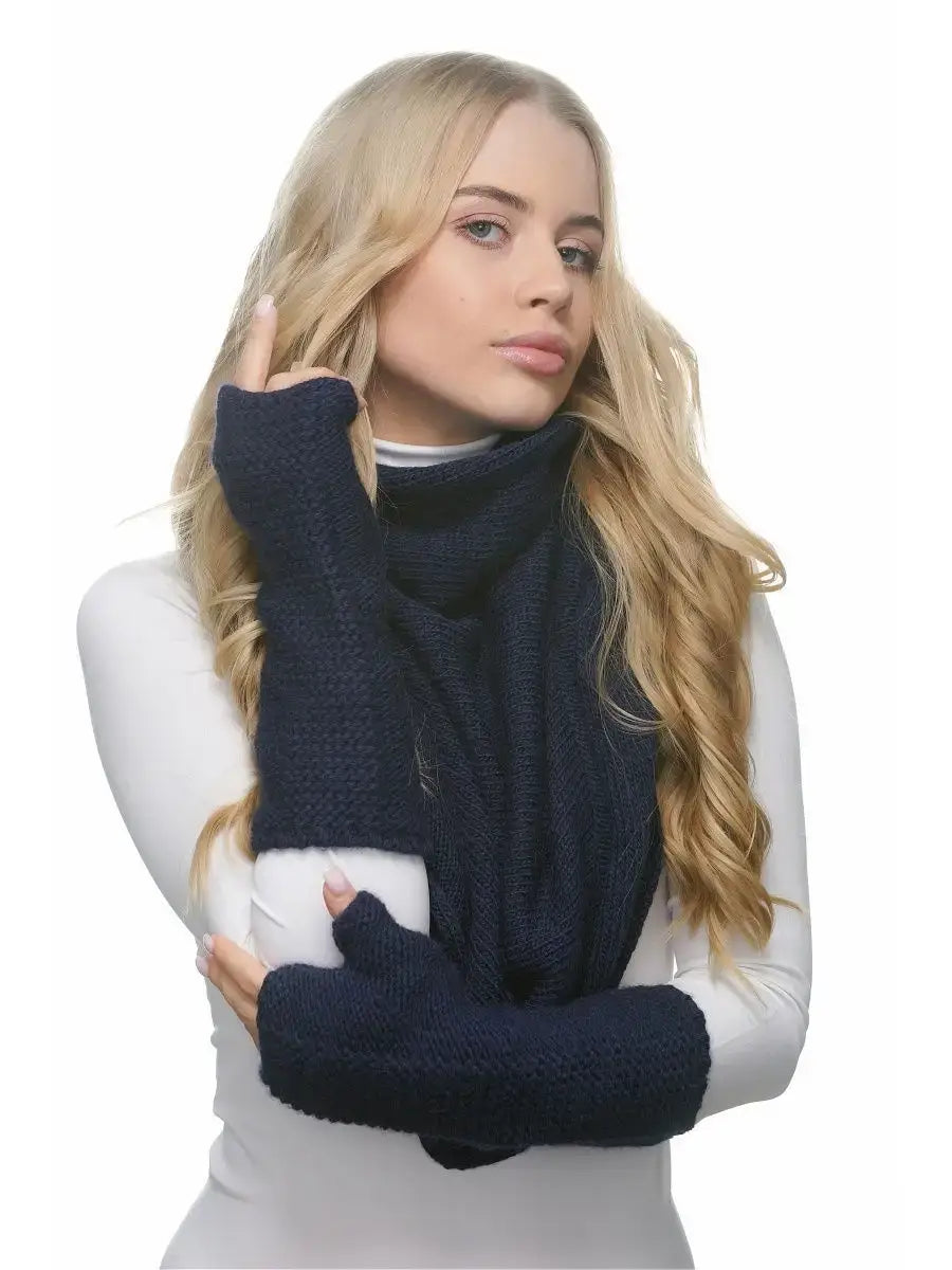 Mitaines Paris Bleu Marine / Taille Universelle