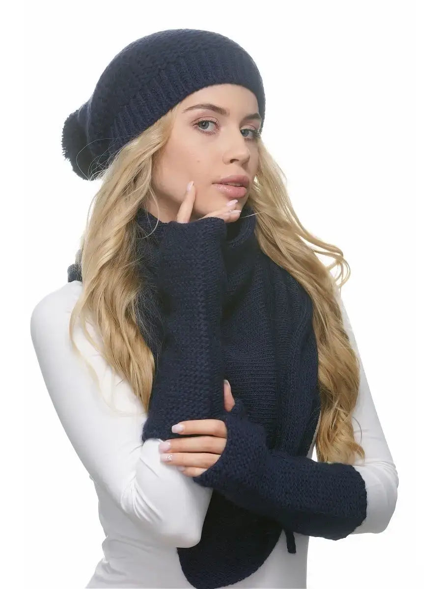 Mitaines Paris Bleu Marine / Taille Universelle