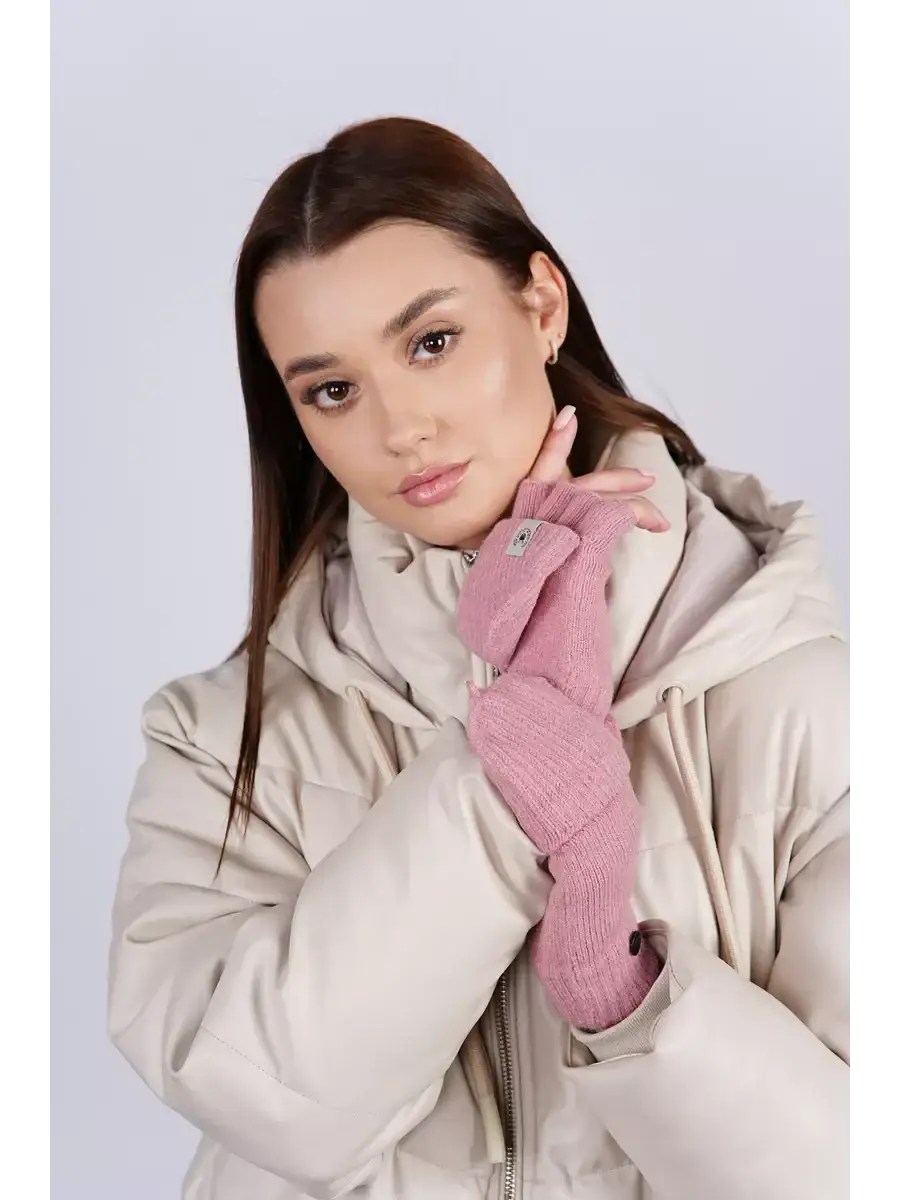 Mitaines Rose Fluo Rose / Taille Universelle