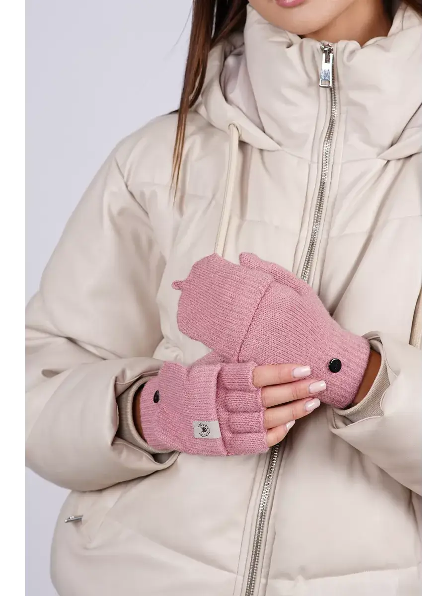 Mitaines Rose Fluo Rose / Taille Universelle