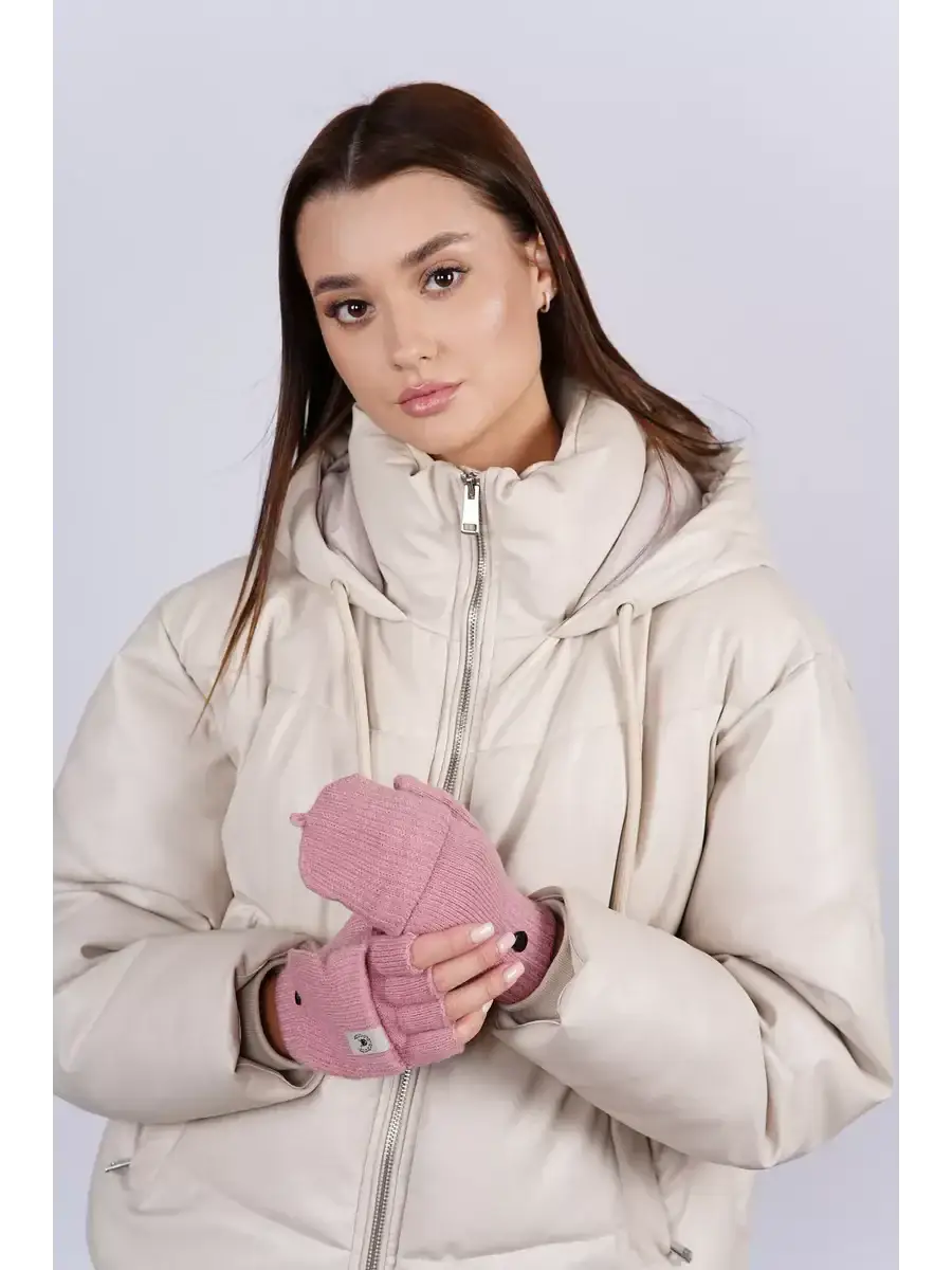 Mitaines Rose Fluo Rose / Taille Universelle