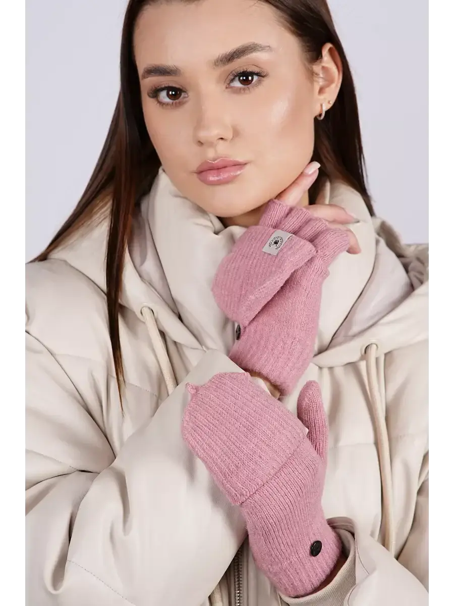 Mitaines Rose Fluo Rose / Taille Universelle
